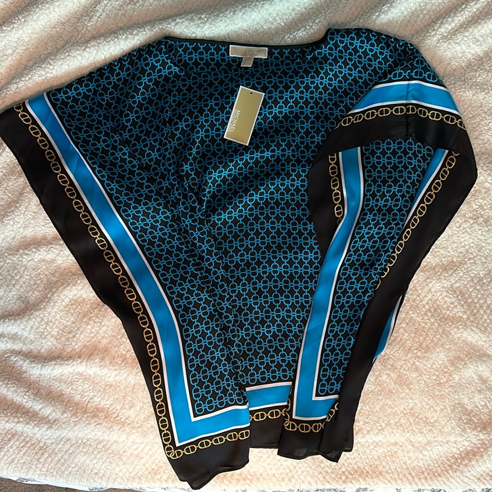 Michael Kors Silk Scarf Top